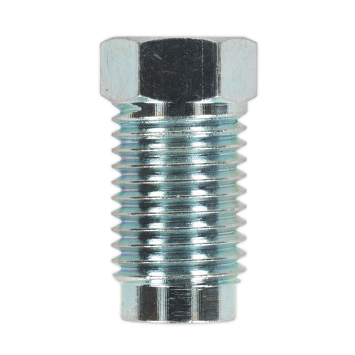 Sealey Brake Pipe Nut 7/16"UNF x 20tpi Male 1/4" Pipe SAE Form Pack of 10 Sealey - Dynamic Drive
