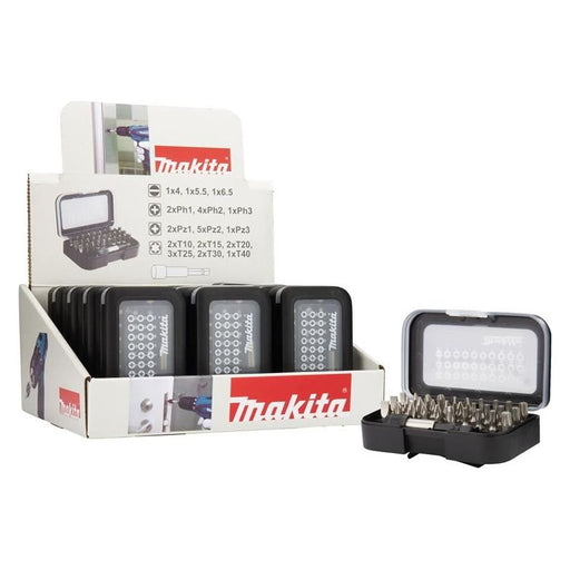 Makita D-30667 Bit Set, 31 Piece Counter Display of 12 Makita - Dynamic Drive