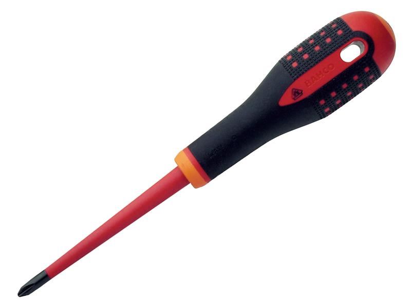 Bahco ERGO™ Slim VDE Insulated Phillips Screwdriver PH2 x 100mm Bahco - Dynamic Drive