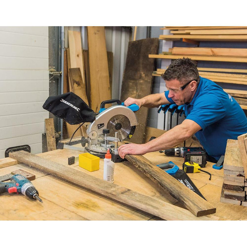 Silverline 1400W Compound Mitre Saw 210mm 1400W Silverline - Dynamic Drive