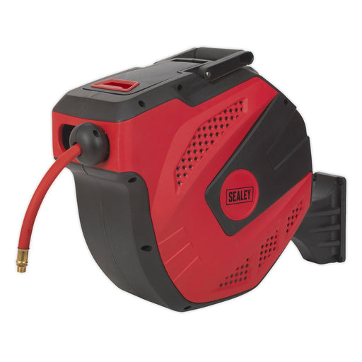 Sealey Air Hose Reel Auto Rewind Control 30m 10mm ID-Rubber Hose SA824 Sealey  - Dynamic Drive