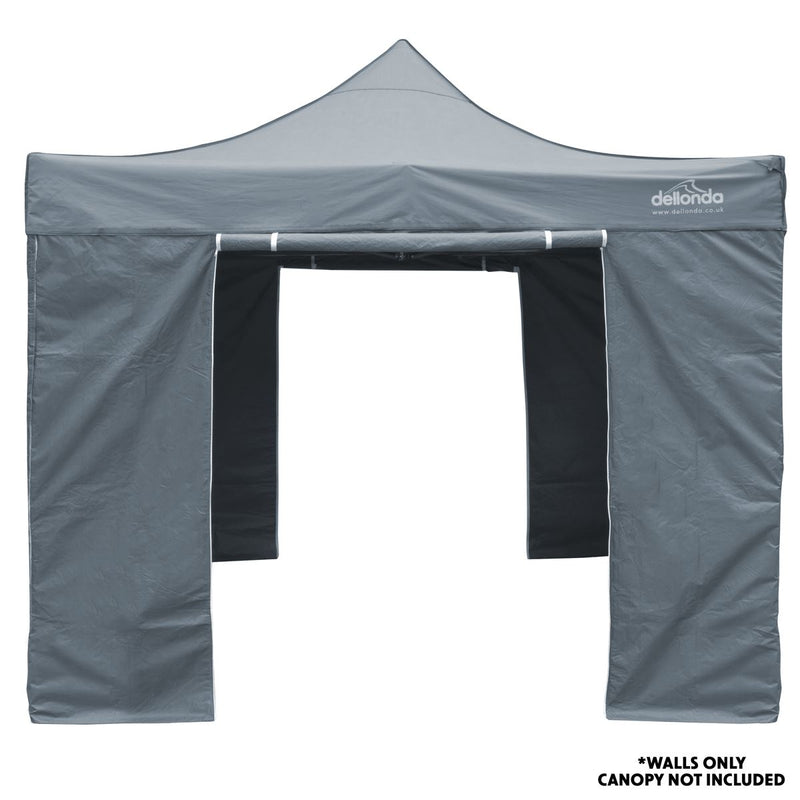 Dellonda Side Walls/Doors/Windows for Gazebo/Marquee Fits 2 x 2m Models - Grey Dellonda - Dynamic Drive