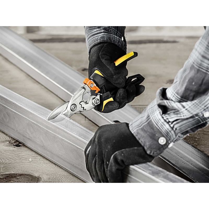 Fiskars PowerGear™ Aviation Snips Straight Cut 250mm (10in) Fiskars - Dynamic Drive
