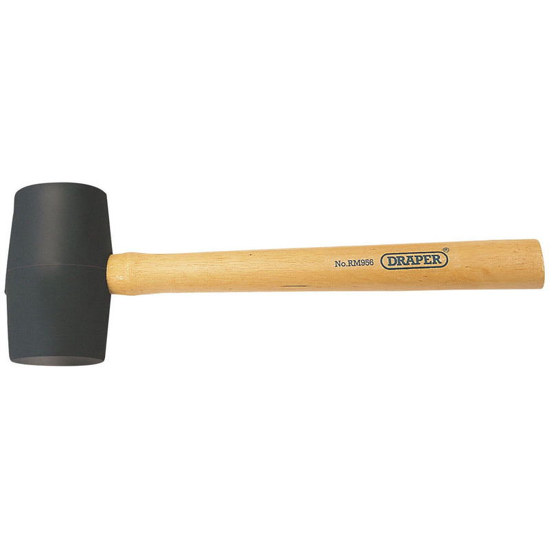 Draper Rubber Mallet With Hardwood Shaft, 410g/14.5oz 51095 Draper - Dynamic Drive