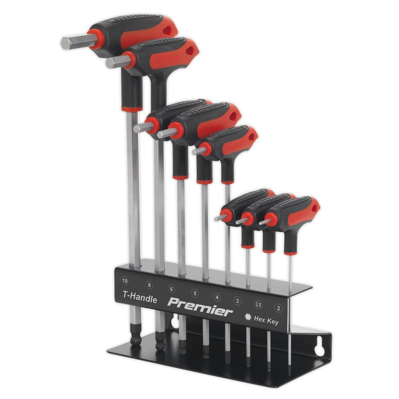 Sealey Ball-End Hex Key Set 8pc T-Handle Metric AK7195 Sealey - Dynamic Drive