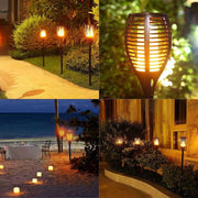 2x Flame Solar Torch Light 30LEDWaterproof Flickering Dancing Path Garden Lamp Grundig  - Dynamic Drive