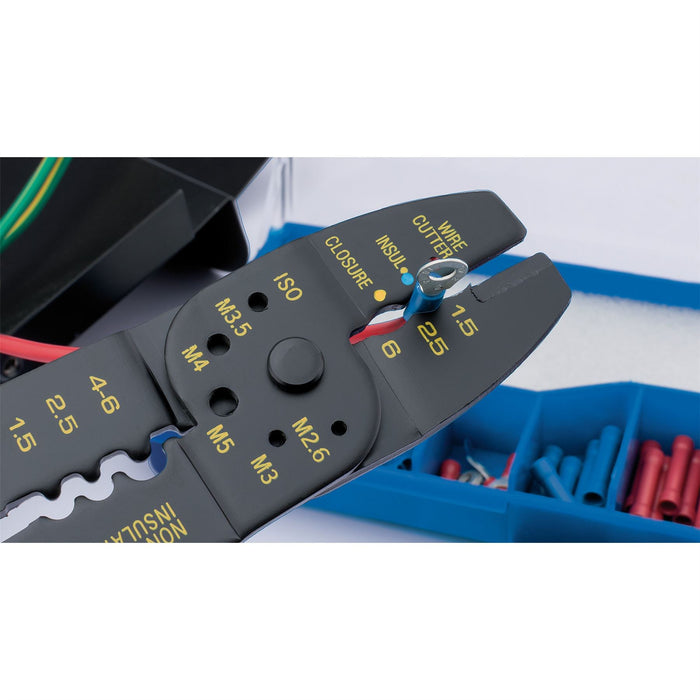 Draper 5 Way Crimping Tool & Terminal Kit, 240mm 13658 Draper - Dynamic Drive