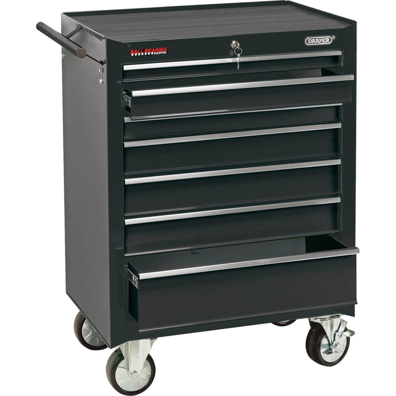 Draper Roller Tool Cabinet, 7 Drawer, 26", Black 35743 Draper - Dynamic Drive