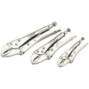 Draper Curved Jaw Self Grip Pliers Set (3 Piece) 14040 Draper - Dynamic Drive