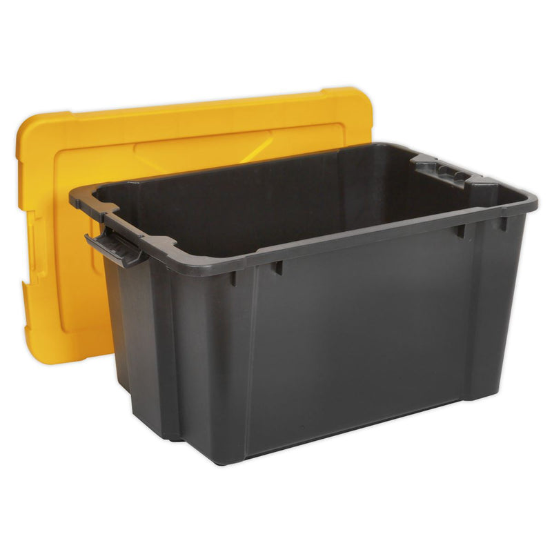 Sealey Composite Stackable Storage Box with Lid 54L APB54 Sealey - Dynamic Drive