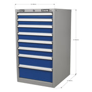 Sealey Industrial Cabinet 8 Drawer API5658 Sealey - Dynamic Drive