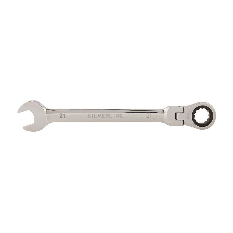 Silverline Flexible Head Ratchet Spanner 21mm 589698 Silverline  - Dynamic Drive