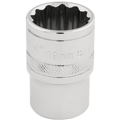 Draper HI-TORQ 12 Point Socket, 1/2" Sq. Dr., 19mm 33231 Draper - Dynamic Drive