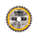 Dewalt Power Tools Portable Construction Circular Saw Blade 184 x 30mm x 30T DeWALT Power Tools - Dynamic Drive