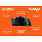 Vango Cove III Air Low Drive Away Awning Low Cloud Grey Vango - Dynamic Drive