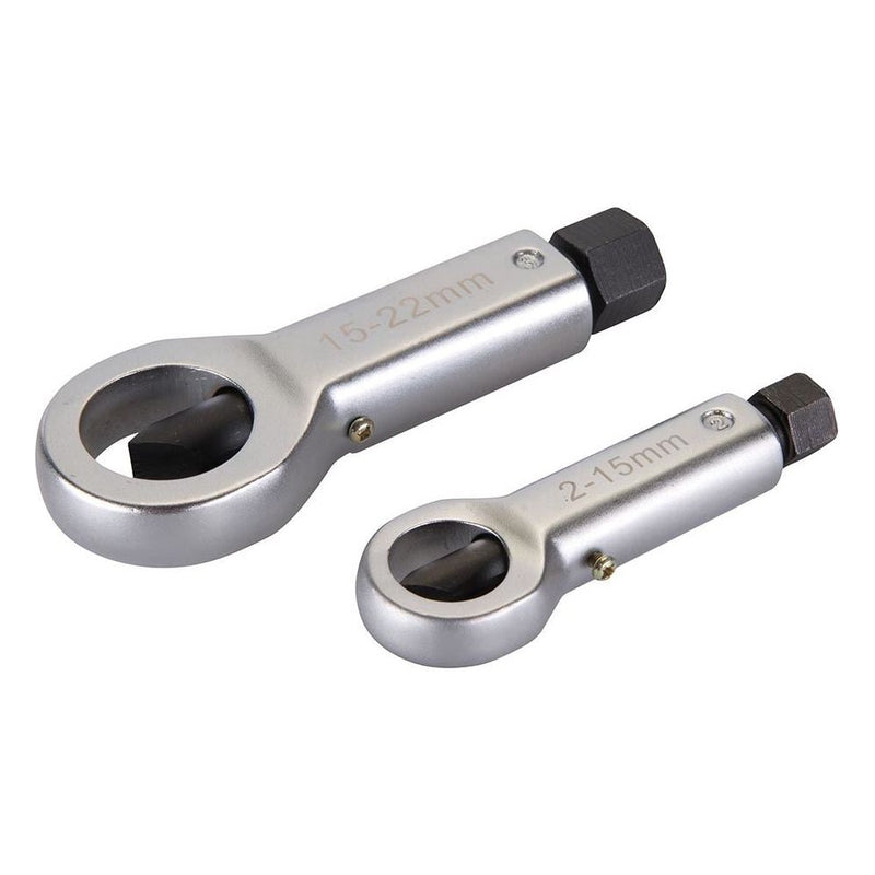 Silverline Nut Splitter Set 2pce 2 - 15mm & 15 - 22mm Silverline - Dynamic Drive