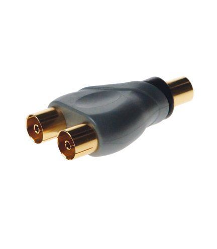 Maxview 2 Way Coax Y Splitter Gold MXR0042M Maxview - Dynamic Drive