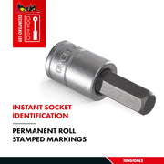Teng Tools 1/2" Hex Bit Socket Metric 6mm Teng Tools - Dynamic Drive
