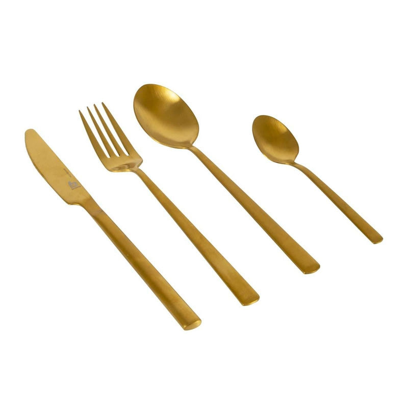 Bo-Camp Industrial Collection Cutlery Fairbanks 16 Pieces Gold Bo-Camp - Dynamic Drive