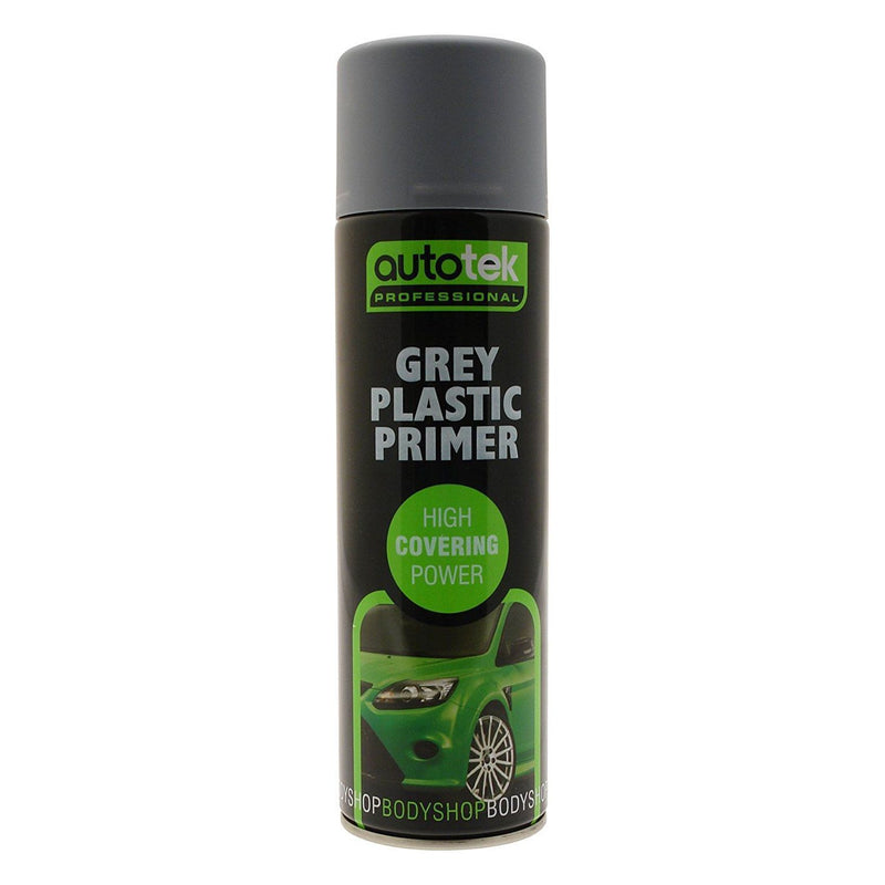 AUTOTEK Professional Grey Primer 500ml Spray Paint High Coverage[1] Autotek  - Dynamic Drive