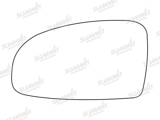 Summit Stick-On Standard Mirror Glass fits Daewoo Kalos 02 on LHS Summit - Dynamic Drive