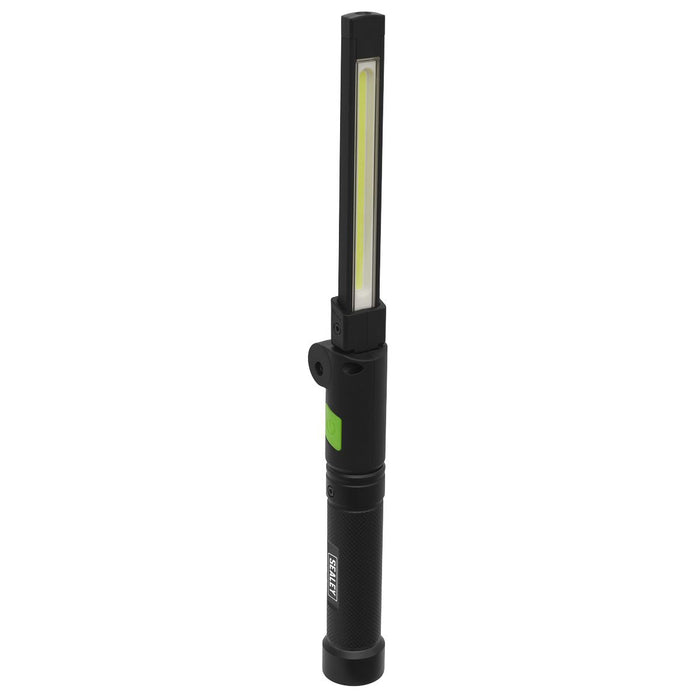 Sealey Rechargeable Aluminium Folding Pocket Light 2 COB & 1 SMD LED Sealey  - Dynamic Drive