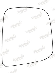 Summit Stick-On Commercial Mirror Glass fits Nissan NV200 Van 10 to 13 RHS Summit - Dynamic Drive