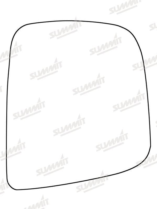 Summit Stick-On Commercial Mirror Glass fits Nissan NV200 Van 10 to 13 RHS Summit - Dynamic Drive