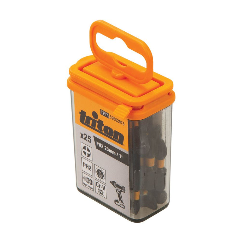 Triton Phillips Screwdriver Impact Bit 25pk PH2 25mm Triton - Dynamic Drive