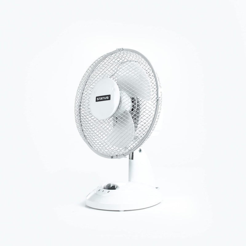 MDS1203 Status 9 White Desk Fan S9DESKFAN1PKB Status - Dynamic Drive