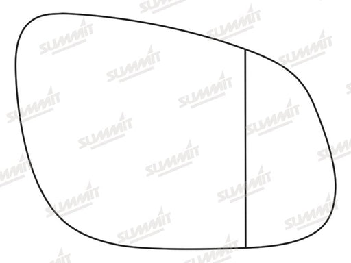 Summit Stick-On Aspheric Mirror Glass fits Kia Rio RHS Summit - Dynamic Drive