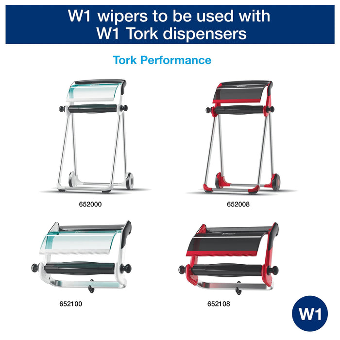 Tork 2 Ply Premium Heavy Duty Wiping Paper - Blue - 340m Bumper Roll Tork  - Dynamic Drive