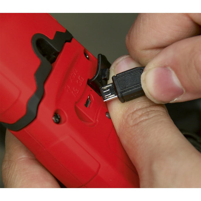 Sealey Rechargeable LED Inspection Lamp 360 COB Work Light Super Bright Red Sealey  - Dynamic Drive