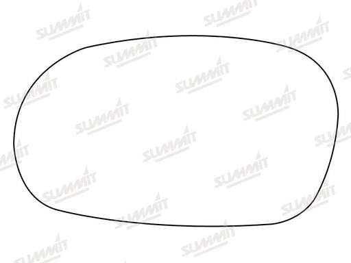 Summit Stick-On Standard Mirror Glass fits Daewoo Lanos LHS Summit - Dynamic Drive