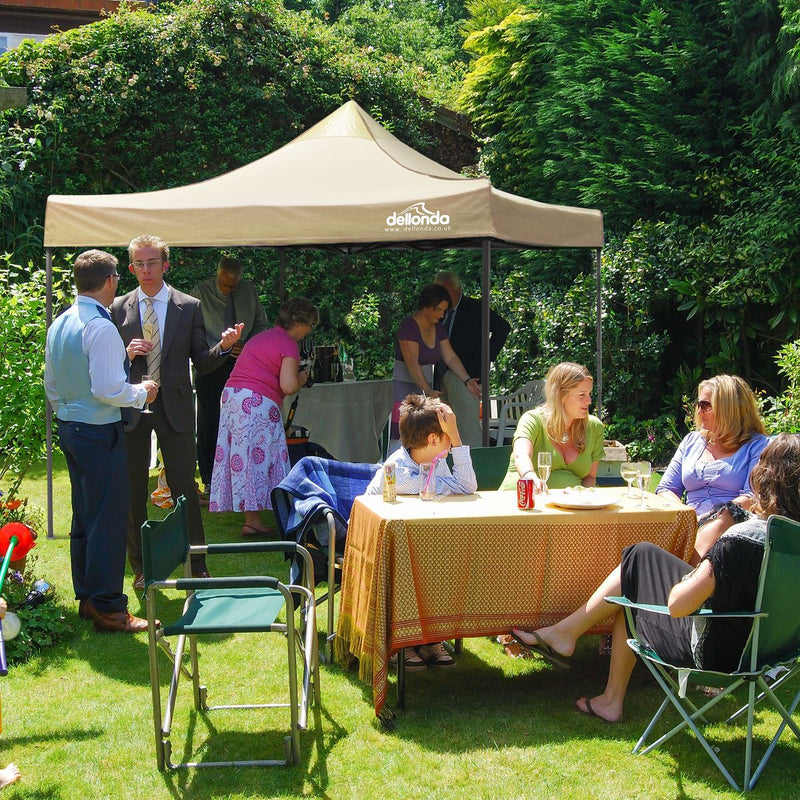 Dellonda Premium 3 x 3m Pop-Up Gazebo - Beige Dellonda  - Dynamic Drive