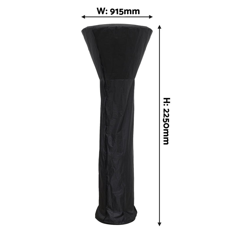 Dellonda Heavy-Duty Water-Resistant Tower Patio Heater Cover Dellonda  - Dynamic Drive
