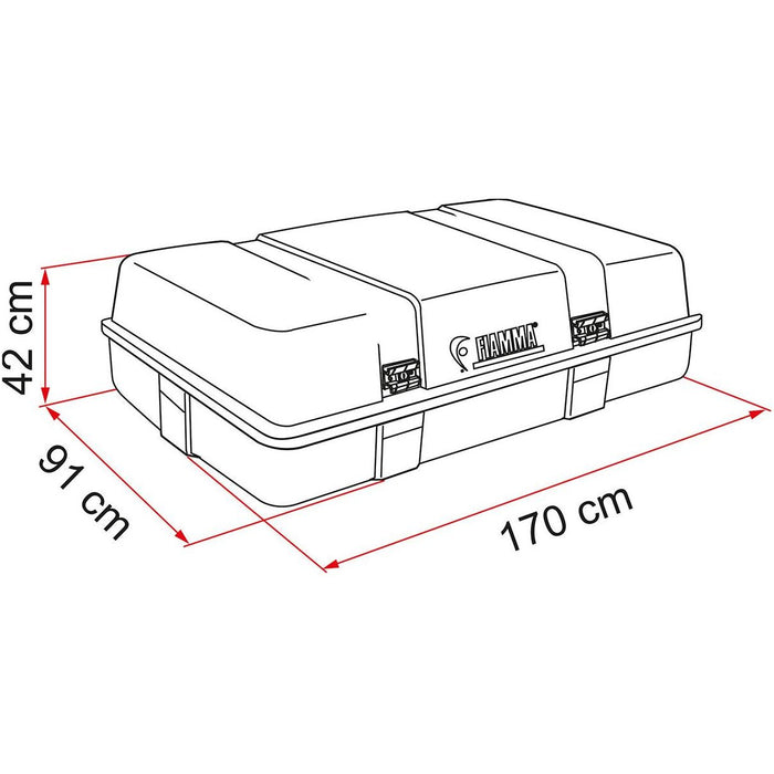 Fiamma Ultra Box 3 Top Mount Storage Box Motorhome Storage Box Fiamma  - Dynamic Drive