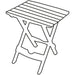 Fleetwood slatted side table F0020G Quest - Dynamic Drive