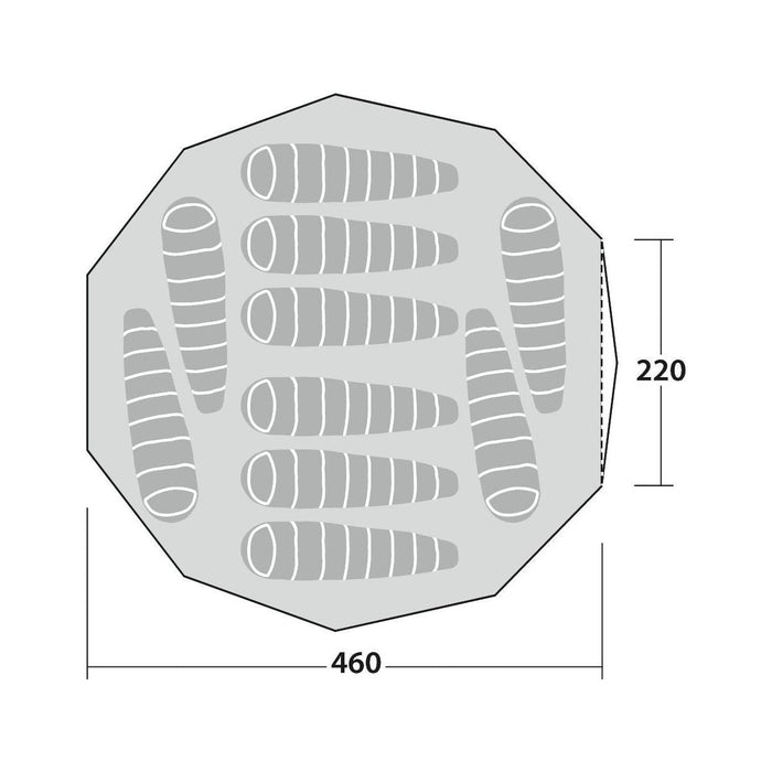 Robens Settler Sky 10 Berth Poled Tent Robens - Dynamic Drive