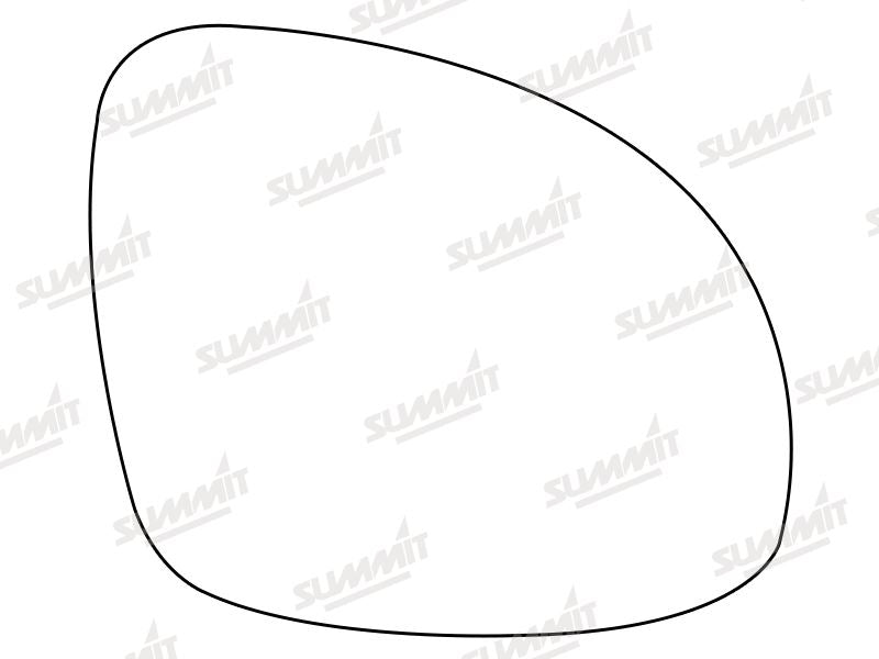 Summit Heated Base Plate With Standard Mirror Glass fits VW Tiguan/Sharan RHS Summit - Dynamic Drive