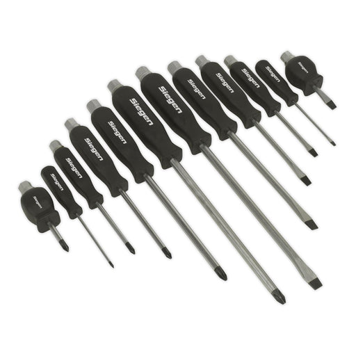 Seigen by Sealey Screwdriver Set 12pc Hammer-Thru S0641 Seigen by Sealey  - Dynamic Drive