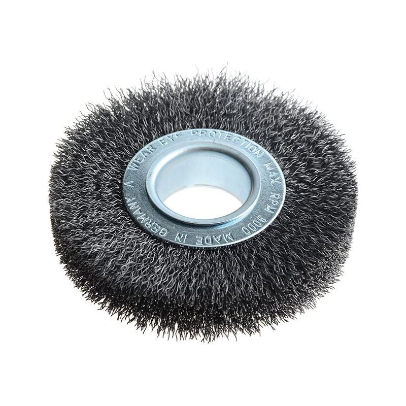 Lessmann Wheel Brush D100mm x W20-22 x 30 Bore Steel Wire 0.30 + Adaptors Set 1 Lessmann - Dynamic Drive