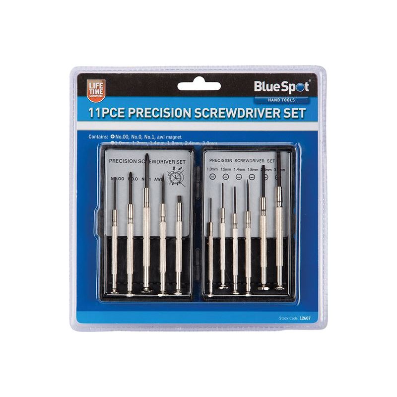 Bluespot Tools Precision Screwdriver Set, 11 Piece BlueSpot Tools - Dynamic Drive