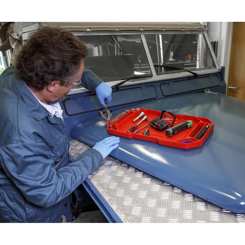 Sealey Flexible Tool Tray Non-Slip 590 x 305 x 40mm APNST3 Sealey - Dynamic Drive