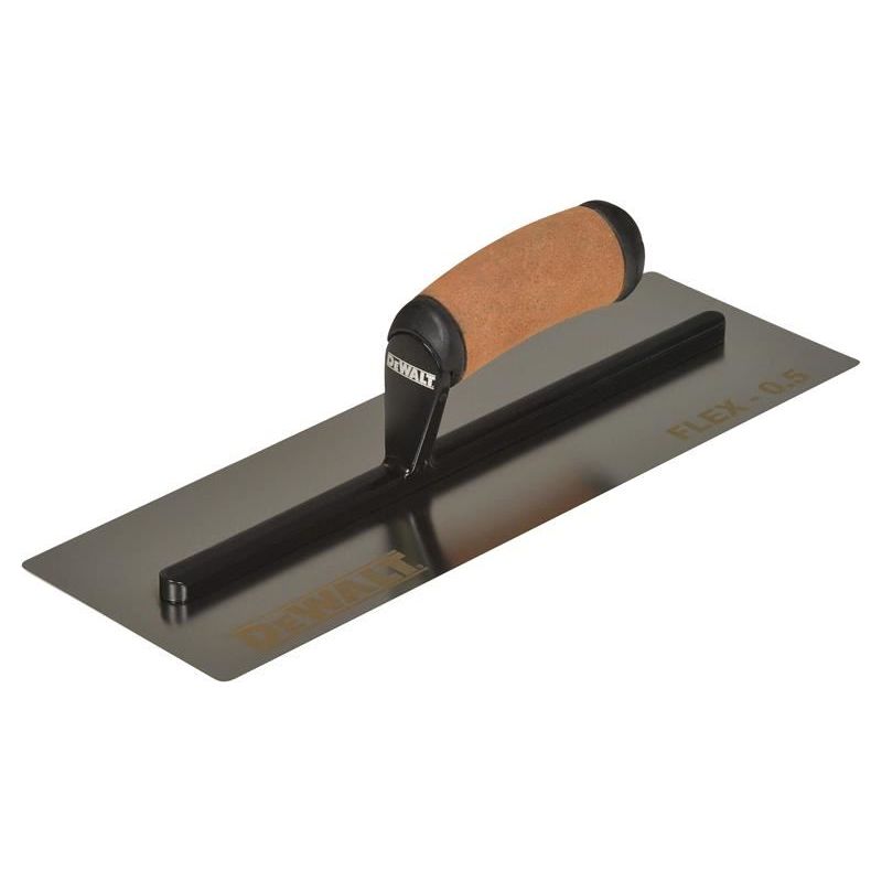 Dewalt Drywall 0.5mm FLEX Stainless Steel Flat Trowel, Leather Handle 14in DEWALT Drywall - Dynamic Drive