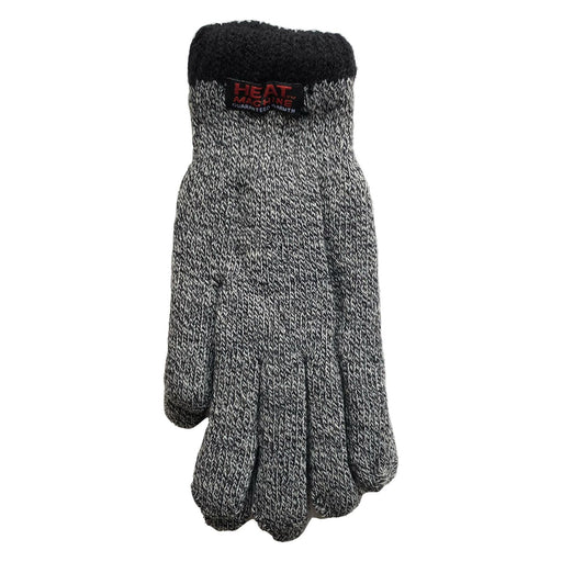 Mens grey marl thermal insulated gloves 2142 UK Camping And Leisure - Dynamic Drive