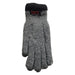 Mens grey marl thermal insulated gloves 2142 UK Camping And Leisure - Dynamic Drive