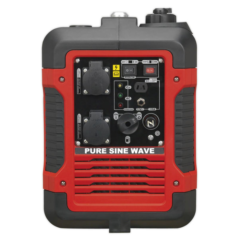 Sealey Inverter Generator 2000W 230V 4-Stroke Engine G2000I Sealey - Dynamic Drive