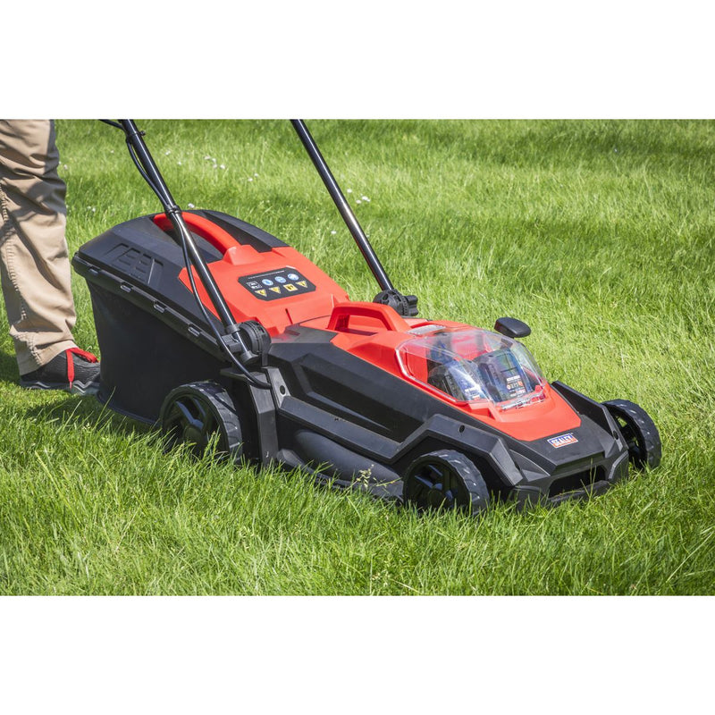 Sealey Cordless Lawn Mower Kit 40V 4Ah SV20 Series 40cm CP40VLMKIT Sealey - Dynamic Drive