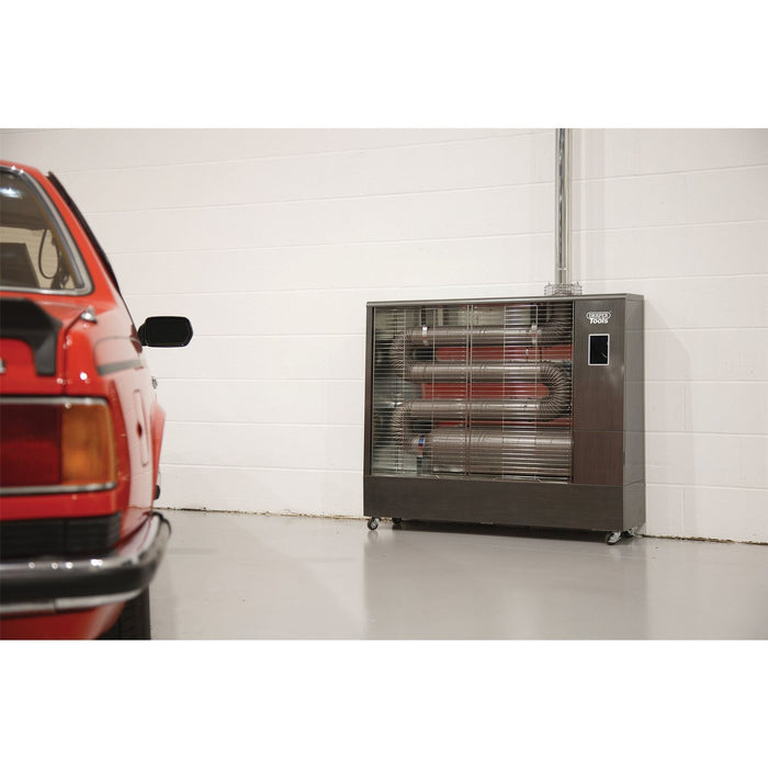 Draper 230V Far Infrared Diesel Heater with Flue Kit, 67,500 BTU/19.8kW 18104 Draper - Dynamic Drive